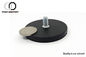 力28kgの磁気ランプのためのゴム製上塗を施してあるネオジムの鍋の磁石w/Threadedの中心の穴を引っ張りなさい